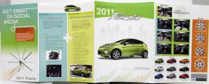 2011 Ford Fiesta Dealer Packaging Guide Sales Staff Education Brochure Data