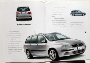 2003 Fiat Stilo Multi Wagon Foreign Dealer Italian Text Prestige Sales Brochure