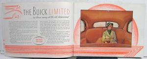 1936 Buick Eight Series 40 60 80 90 Color Sales Brochure Catalog XL Original