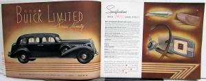 1936 Buick Eight Series 40 60 80 90 Color Sales Brochure Catalog XL Original
