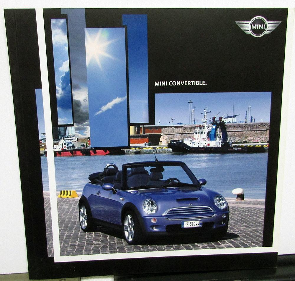 2004 Mini One Cooper & S Convertible Dealer Sales Brochure Perforated Pages