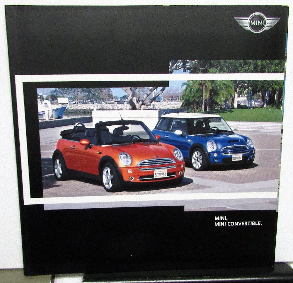 2004 Mini Full Line Sales Brochure Folder Mini One D Cooper S Convertible Models