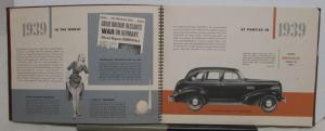 1951 Pontiac Silver Anniversary Progress Book & 26 BW Photos RARE Original
