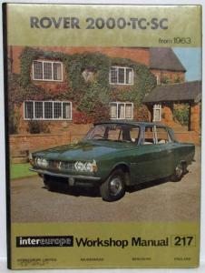 1963-1973 Rover 2000 TC SC Workshop Service Shop Repair Manual