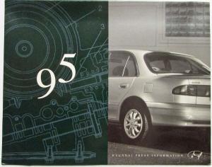 1995 Hyundai Press Kit - Sonata Elantra Scoupe Accent