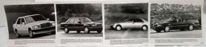 1993 Mercedes-Benz Full Line Press Kit - 600SL 500/600 SEC 190 300