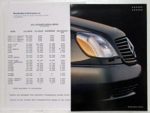 1993 Mercedes-Benz Full Line Press Kit - 600SL 500/600 SEC 190 300