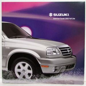 2003 Suzuki Full Line Press Kit - Aerio Grand Vitara XL7
