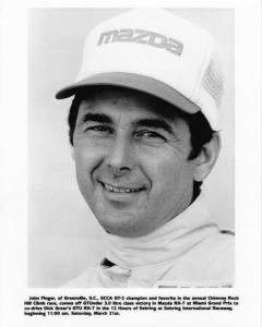 1987 Mazda Race Driver John Finger Press Photo 0066