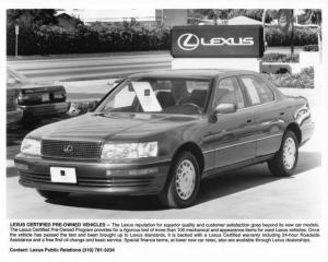1995 Lexus LS 400 Pre-Owned Certified Press Photo 0011