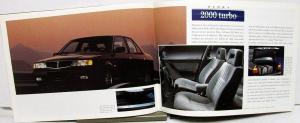 1991 Lancia Foreign Dealer French Text Dedra Integrale & 2000 Turbo Brochure