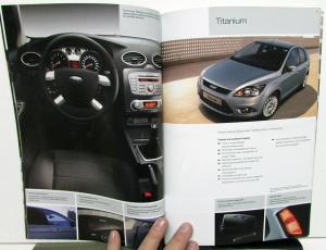 2008-2009 Ford Focus Foreign Dealer Finnish Text Sales Brochure