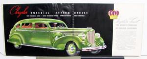 1938 Chrysler Royal Imperial Prestige Color Sales Brochure Catalog