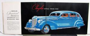 1938 Chrysler Royal Imperial Prestige Color Sales Brochure Catalog