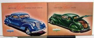 1938 Chrysler Royal Imperial Prestige Color Sales Brochure Catalog