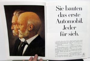 1986 Mercedes-Benz Foreign Dealer German Text Promo 100th Anniversary Brochure