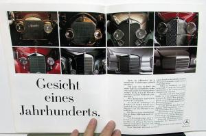 1986 Mercedes-Benz Foreign Dealer German Text Promo 100th Anniversary Brochure