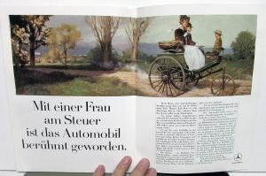 1986 Mercedes-Benz Foreign Dealer German Text Promo 100th Anniversary Brochure