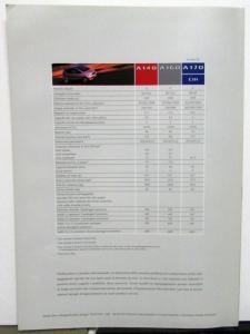 1998 Mercedes-Benz Foreign Dealer Italian Text La Nouva Classe A Sales Brochure