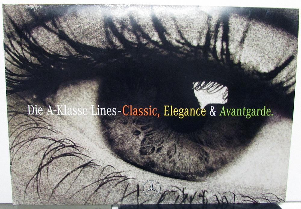 1997 Mercedes-Benz Foreign Dealer German Text A-Klasse Brochure Classic Elegance
