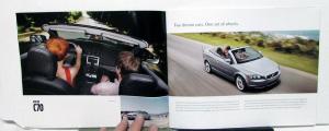 2009 Volvo Dealer Sales Brochure C30 70 S40 60 80 V50 70 XC70 90 Models