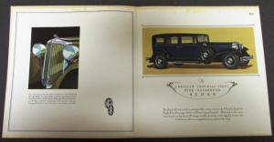 1931 Chrysler Imperial Eight Color Sales Brochure Catalog Original
