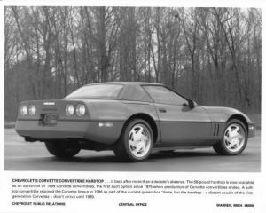 1989 Chevrolet Corvette Convertible Hardtop Press Photo 0450