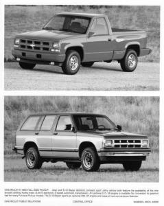 1993 Chevrolet Full Size Pickup and S-10 Blazer Press Photo 0468