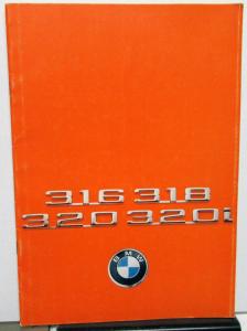 1975 BMW Foreign Dealer French Text Sales Brochure 316 318 320 320i Models