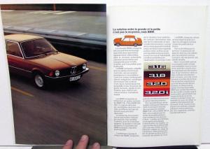 1975 BMW Foreign Dealer French Text Sales Brochure 316 318 320 320i Models