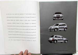 2000 Chrysler PT Cruiser Foreign Dealer Italian Text Prestige Sales Brochure