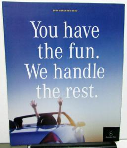 2001 Mercedes-Benz Dealer Sales Brochure Full Line C SLK CLK E S SL CL M Class