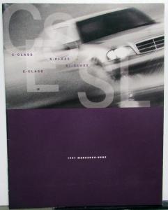 1997 Mercedes-Benz Dealer Sales Brochure Full Line C S E SL Class