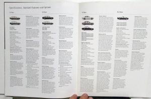1997 Mercedes-Benz Dealer Sales Brochure Full Line C S E SL Class