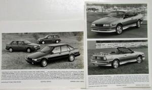 1988 Chevrolet Miami Auto Show Press Kit - Beretta Camaro Corsica S-10 Cavalier