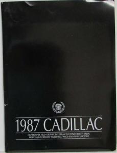 1987 Cadillac Press Kit Cimarron DeVille Fleetwood Brougham Eldorado Seville