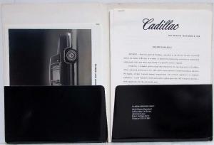 1987 Cadillac Press Kit Cimarron DeVille Fleetwood Brougham Eldorado Seville