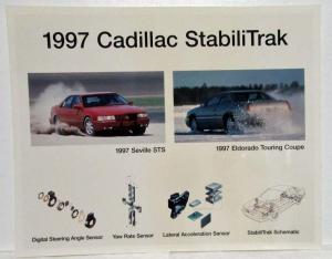 1998 Cadillac Media Information Press Kit - DeVille Eldorado Seville Stabilitrak