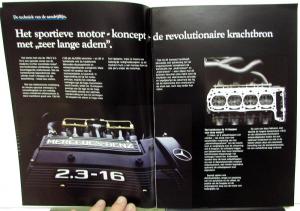 1987 Mercedes-Benz Foreign Dealer Dutch Text Sales Brochure 190 E 2.3-16
