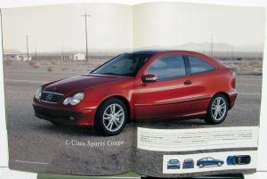 2002 Mercedes-Benz Dealer Full Line Sales Brochure SLK CLK C E SL M Class