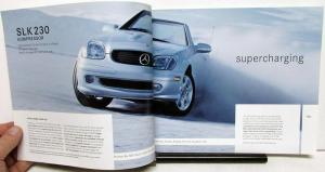 2003 Mercedes-Benz SLK Class Dealer Prestige Sales Brochure Features Specs