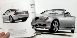 2003 Mercedes-Benz SLK Class Dealer Prestige Sales Brochure Features Specs