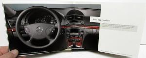 2003 Mercedes-Benz Dealer E Class Sales Brochure As Seen In Men In Black II