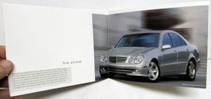 2003 Mercedes-Benz Dealer E Class Sales Brochure As Seen In Men In Black II