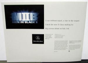 2003 Mercedes-Benz Dealer E Class Sales Brochure As Seen In Men In Black II