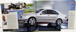 2004 Mercedes-Benz Dealer Full Line Sales Brochure C E S SLK CLK SL CL M G Class