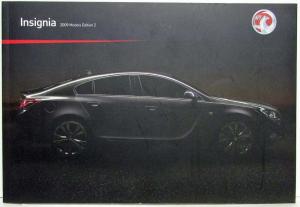 2009 Vauxhall Insignia Sales Brochure - Edition 2 - UK Market