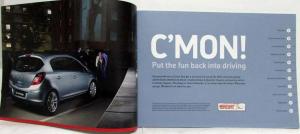 2009 Vauxhall Corsa Sales Brochure - Edition 1 - UK Market