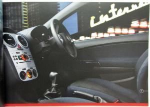 2009 Vauxhall Corsa Sales Brochure - Edition 1 - UK Market