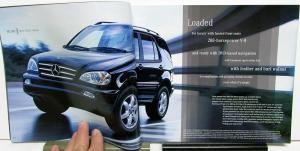 2004 Mercedes-Benz M Class Dealer Prestige Sales Brochure ML 350 ML 500